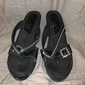 Sbicca sparkly high heeled sandals